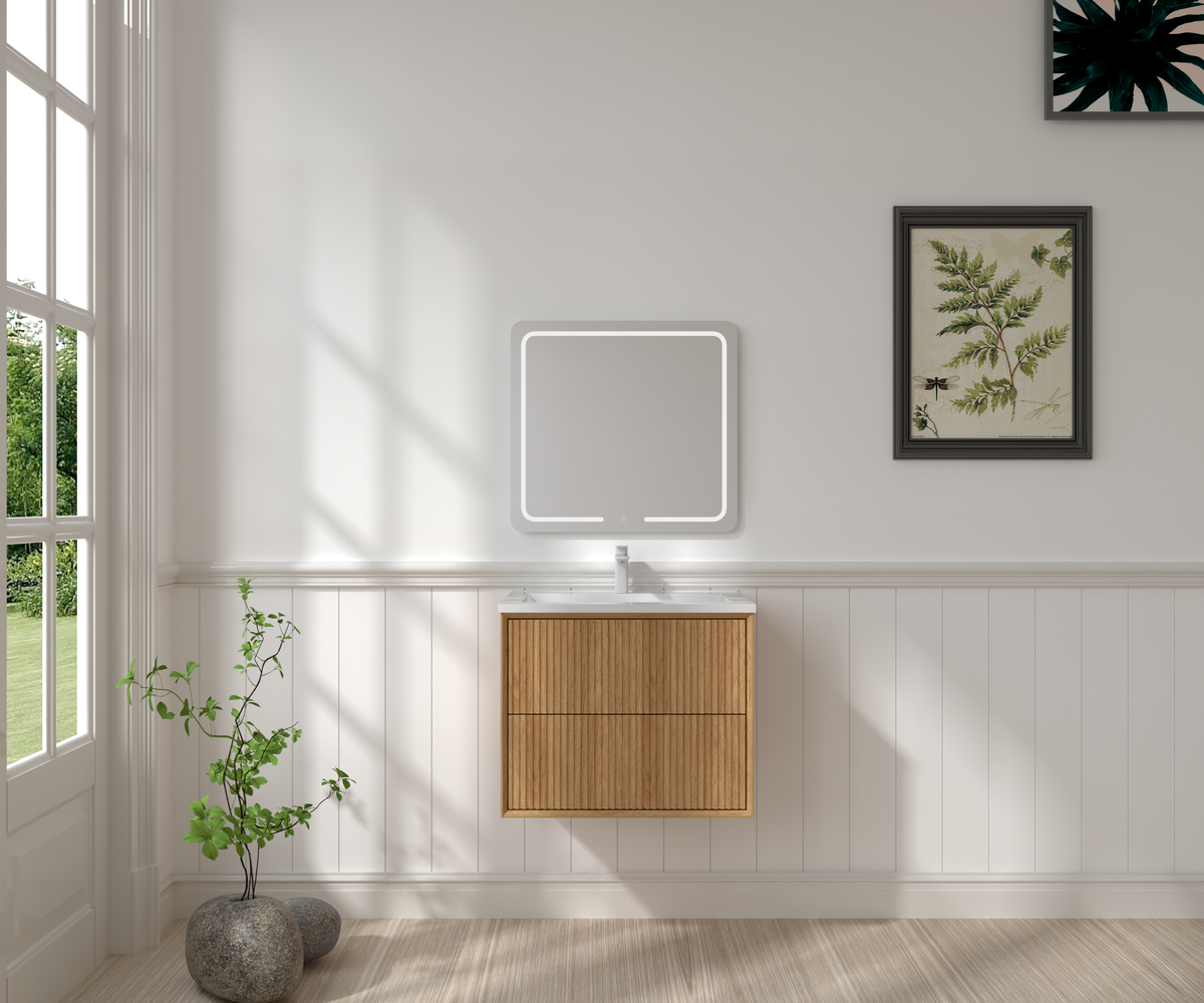 24" Floating Bathroom Vanity Set