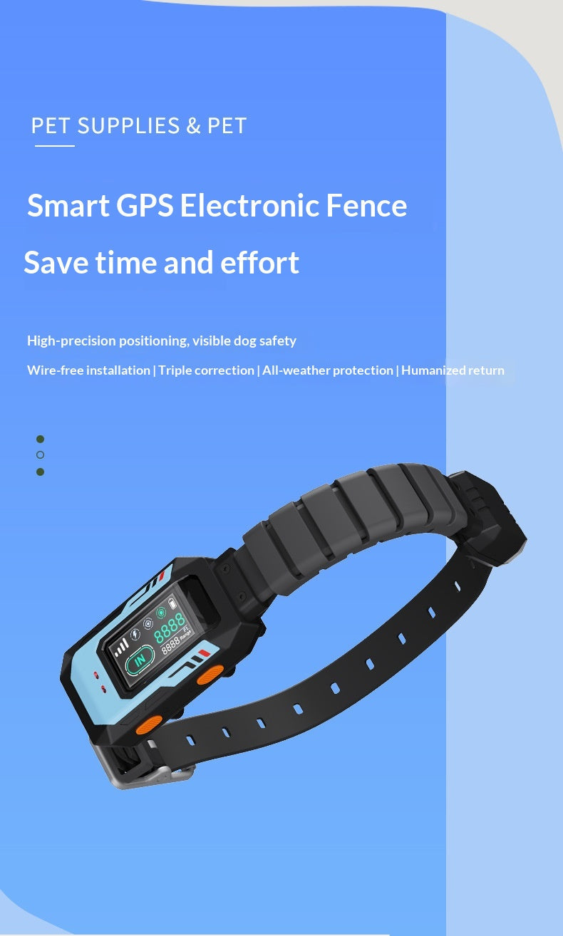 Smart GPS Wireless Fence Dog Training Collar