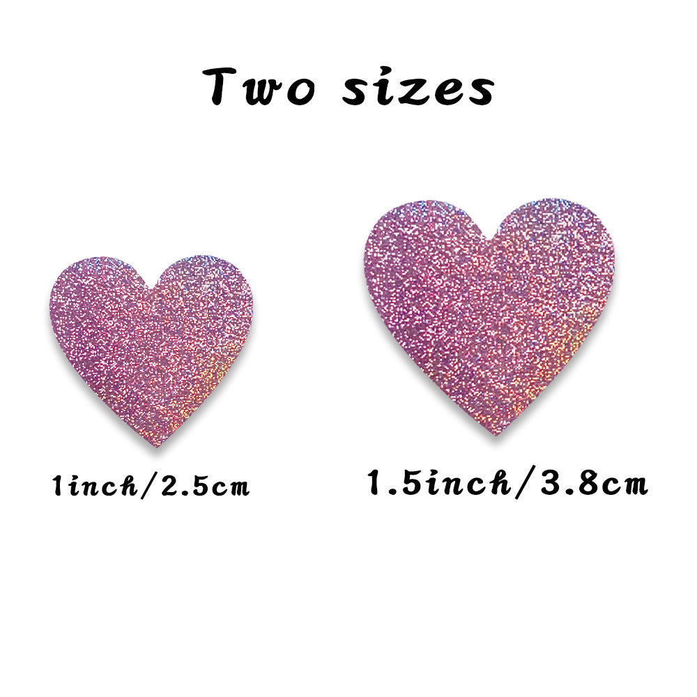 Love Heart Laser Valentine's Day Closure Sticker