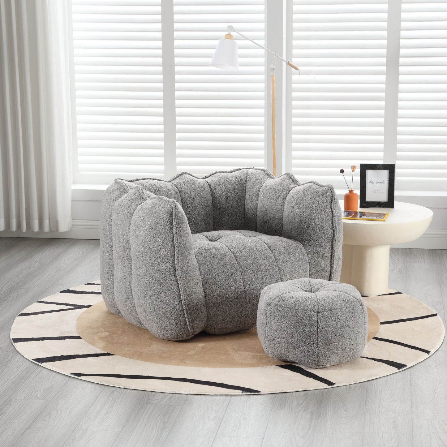Soft Bean Bag Chair With High Resilient Foam