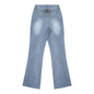 Stylish Slim-fit Denim Jeans With A Personalized Street-style Retro Hip-hop Print
