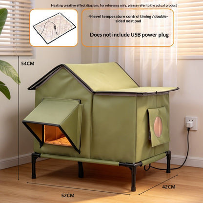 Cat Bed For Winter Warmth, Suitable For Outdoor Use In All Seasons, Heat-Retaining Small Dog Bed, Pet Supplies, Amazon Bestseller