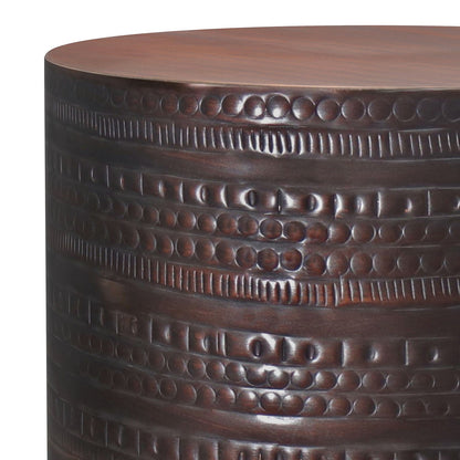 Johnsen - Handcrafted Large Metal Accent Table