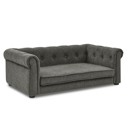 Modern Elegant Rectangle Pet Bed, Durable Elevated Dog Sofa