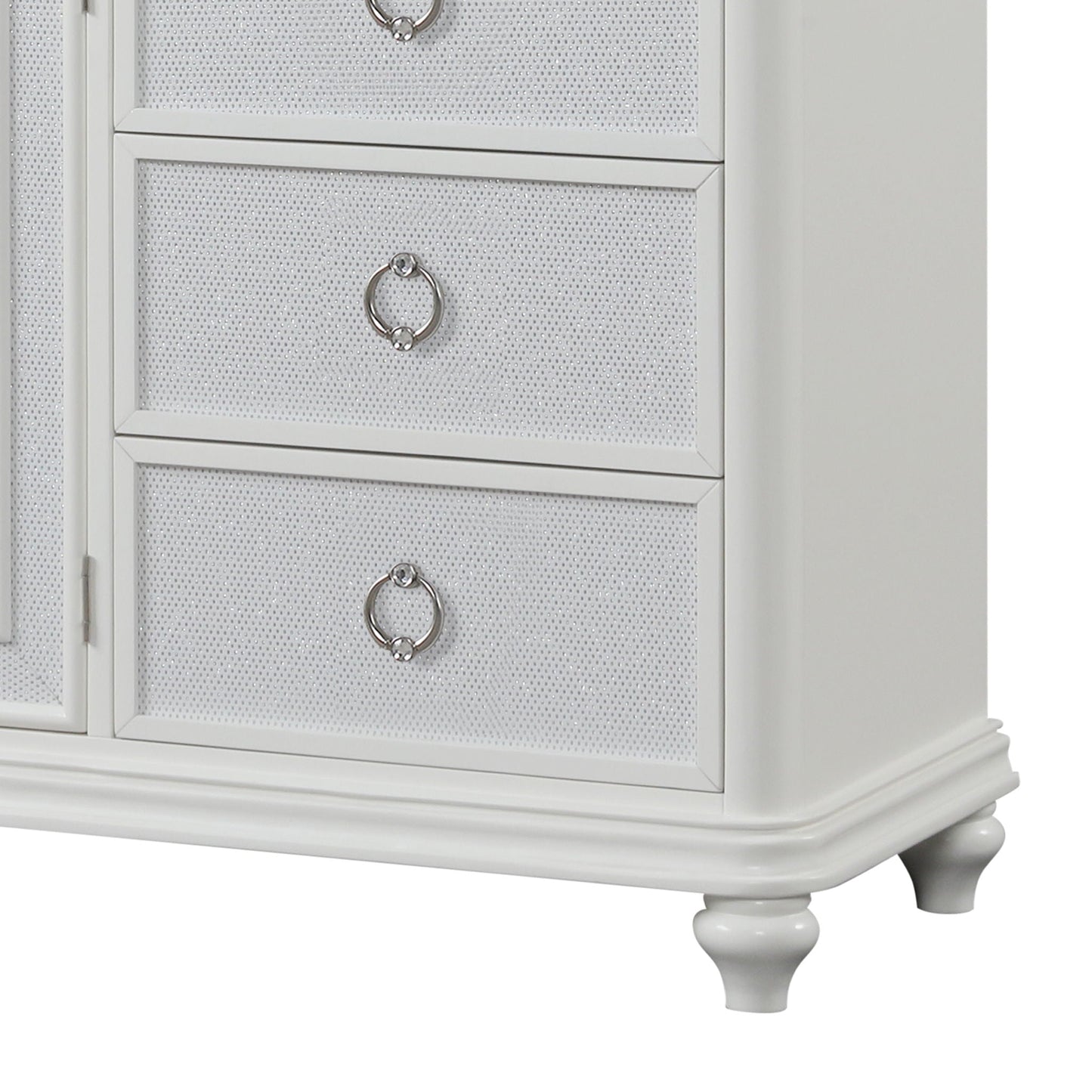 Abigale - 6 Drawer Dresser With LED (Includes Dresser Only, Mirror Not Included) - White