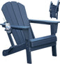 Adirondack Chair with Foldable Design and Built-In Cup Holder