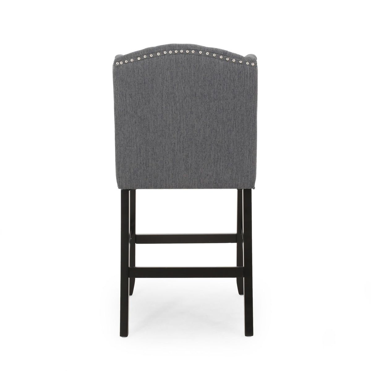 Vienna Fabric Tufted Counter Stool With Nailhead Accents (Set of 2)