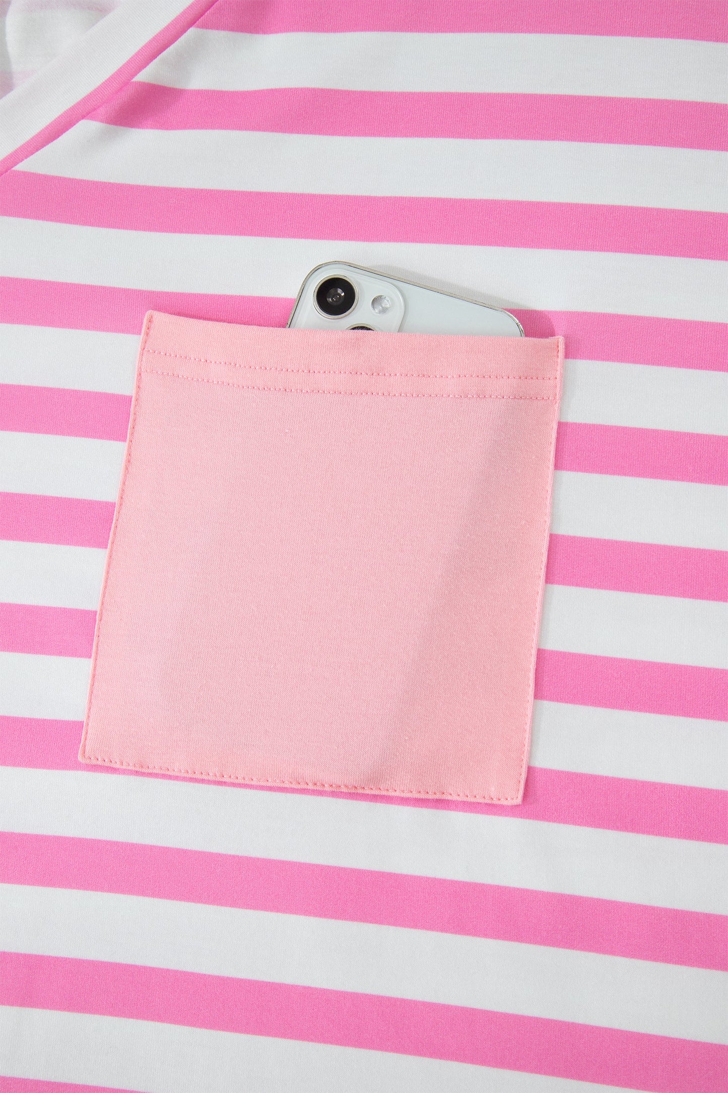 Ivanna Stripe Colorblock Patched PLUS Tee