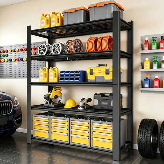 72"H 5-Tier Adjustable Heavy Duty Shelving Rack