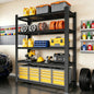 72"H 5-Tier Adjustable Heavy Duty Shelving Rack