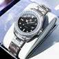Women's Sunray Dial Crystal-Bezel Quartz Watch
