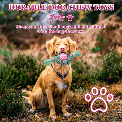 Superior Dog Chew Toy For Interaction, Made Of Durable Nylon And Natural Rubber Perfect For Teeth Cleaning, Exercise  And Stress Relief   Animal Lover's Essential Gift