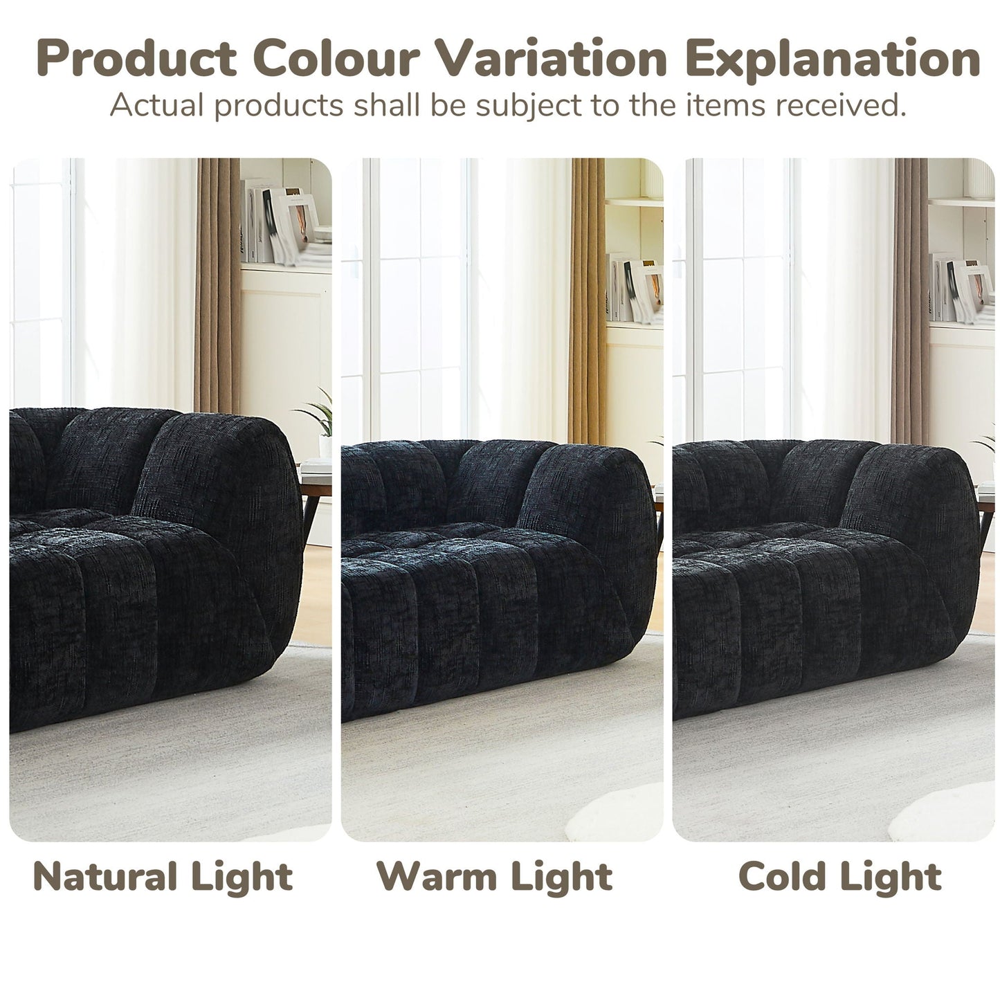 Modern Sofa With Piano Key Backrest