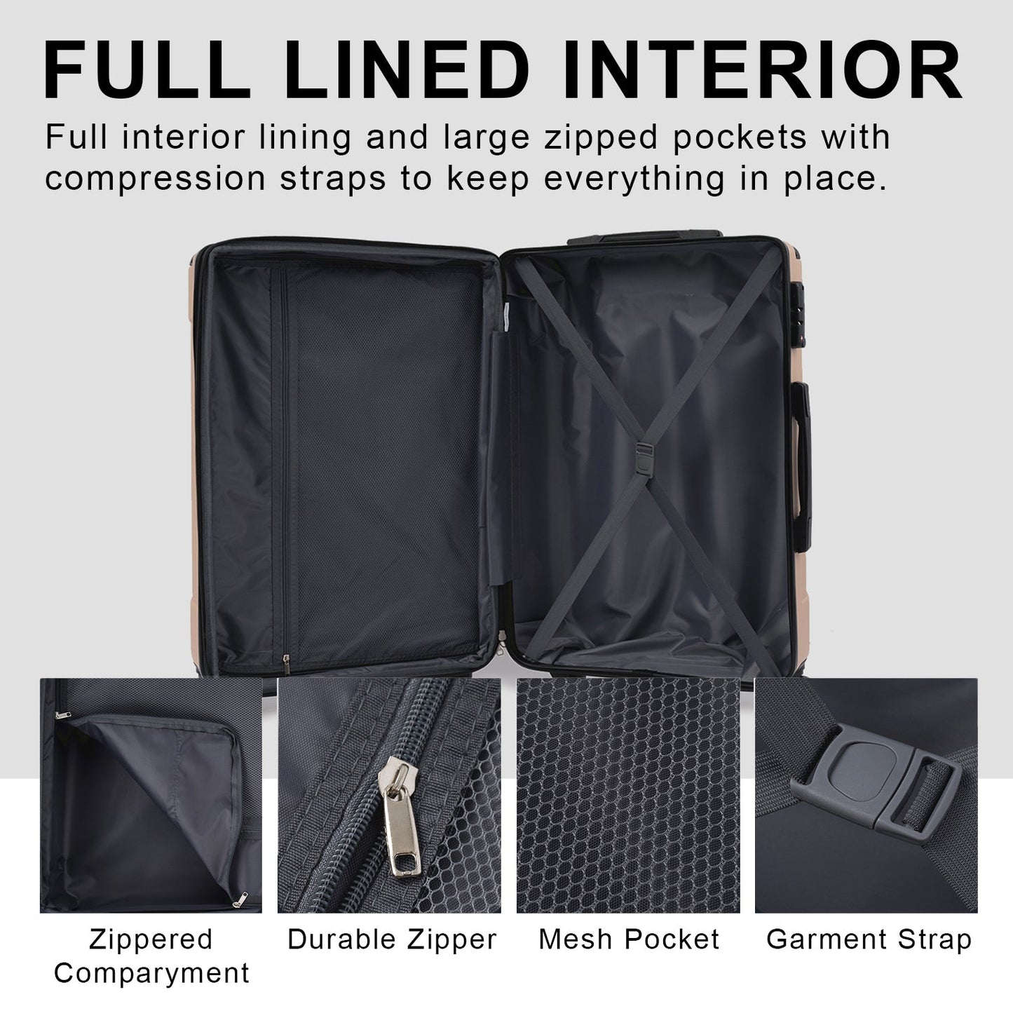 Lightweight Durable ABS Hardshell Luggage