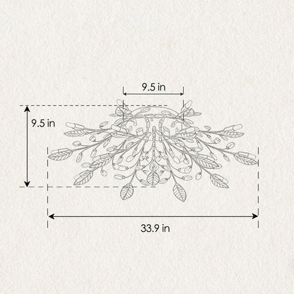 15-Light Chandelier Crystal Ceiling Lamp