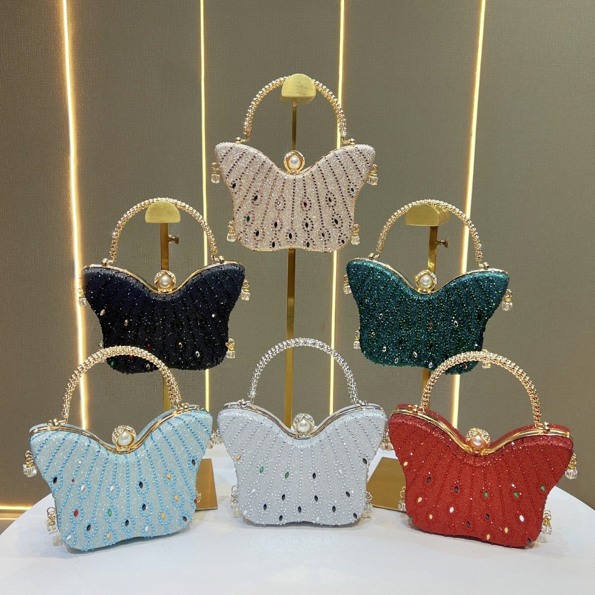 Exquisite Butterfly-shaped Handbag Crossbody And Shoulder Bag