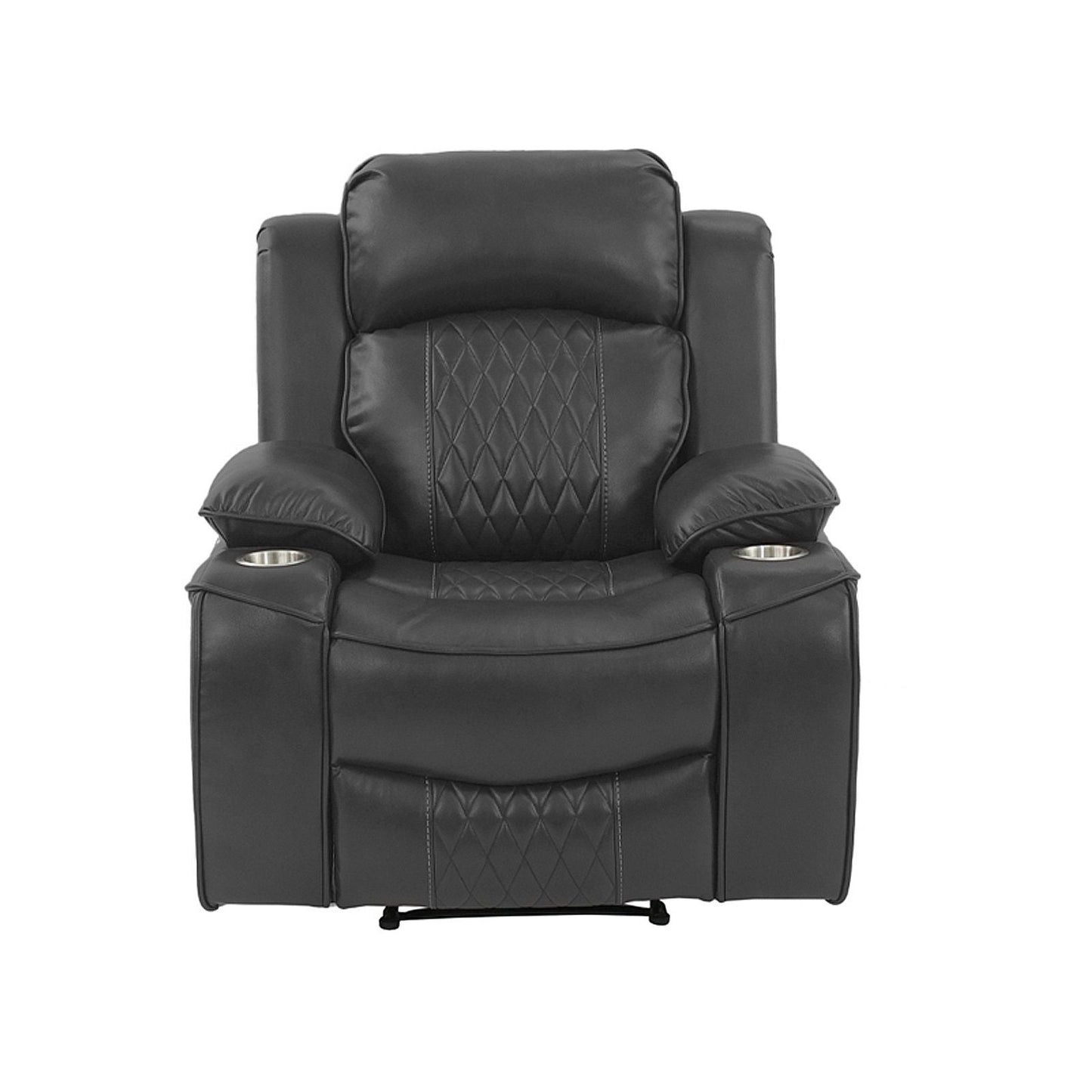 Power Motion Living Room Set With USB Port, Adjustable Headrest, Cup Holder