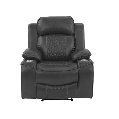 Power Motion Living Room Set With USB Port, Adjustable Headrest, Cup Holder