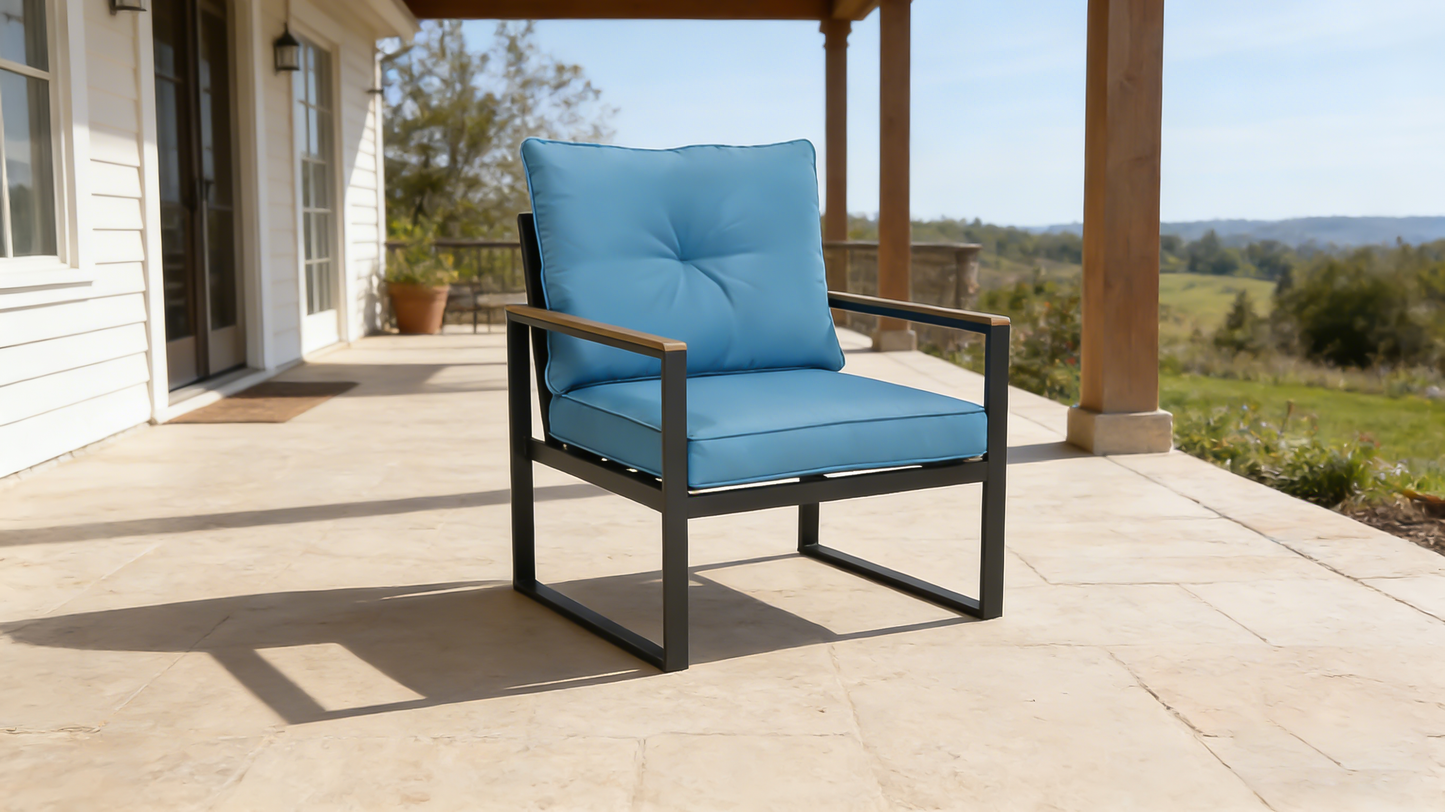 Oversized Steel Outdoor Conversation Set