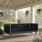 TOPMAX Outdoor Classic Solid Wood Twin Size Swing Bed