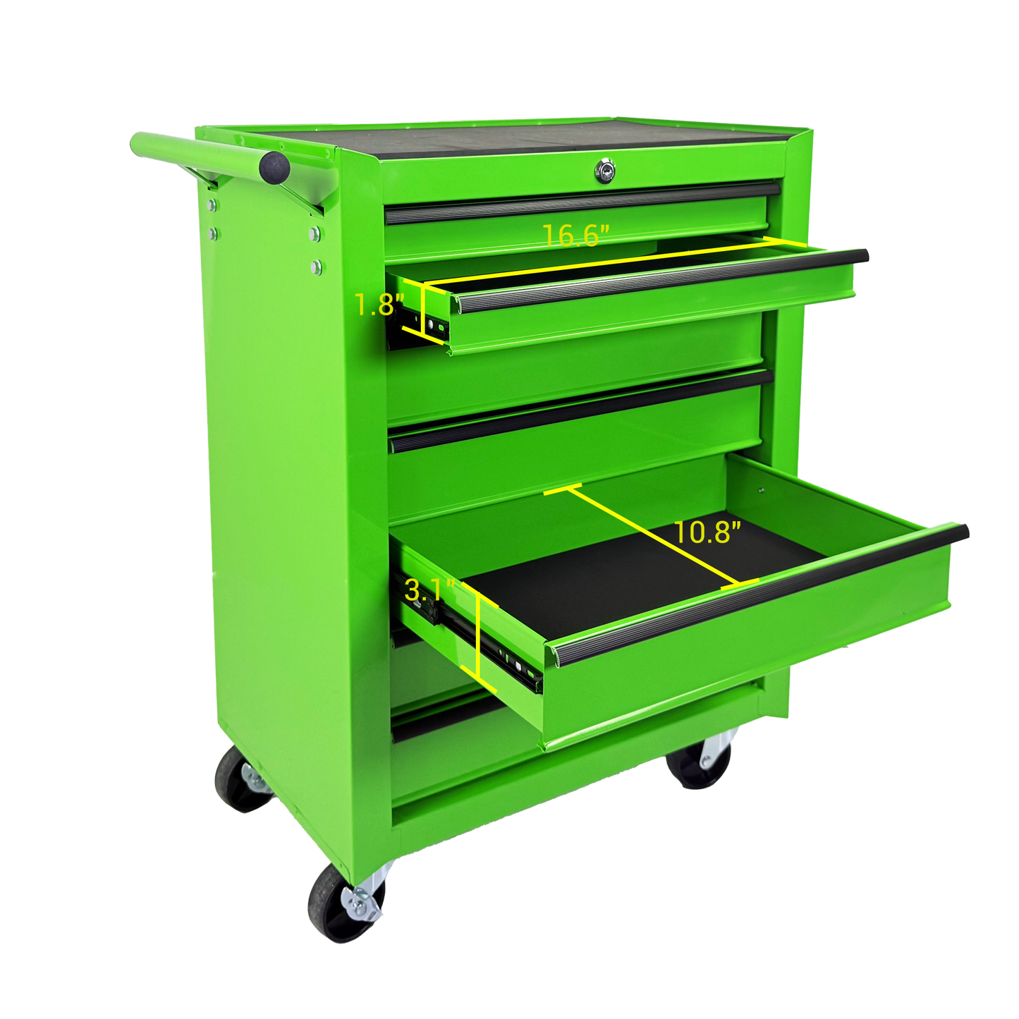 Rolling Metal Tool Chest with 7 Drawers, 20" Steel Organizer