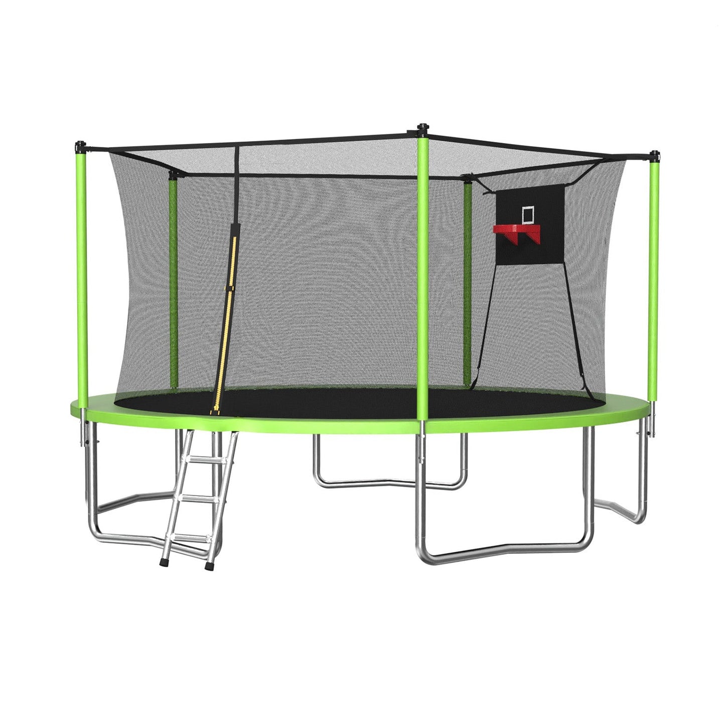 14FT Sports Fitness Trampoline with Enclosure Net