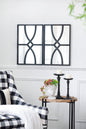 Rectangular Wooden Wall Mirror With Antique Frame, Vertical Or Horizontal Home Decor For Living Room (Set of 2)