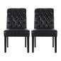 Broxton Tuft Dining Rolltop Chairs With Button Tufted Backrest (Set of 2)
