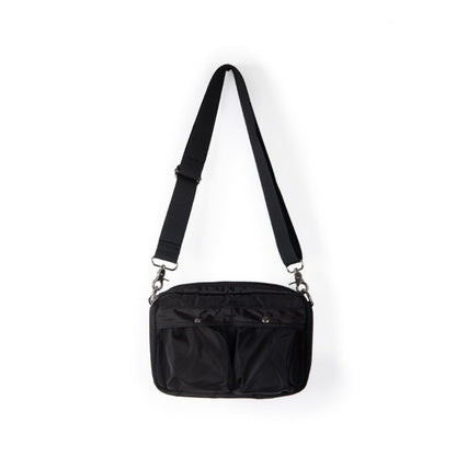 Women's bag simple tooling shoulder Crossbody bag, small pleated stylish casual nylon bag, small square purse