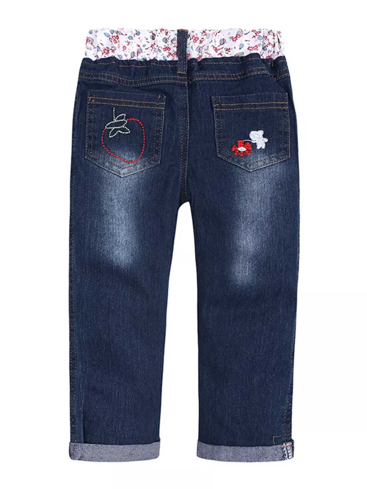 Children's Round Neck Top and Jeans Set
