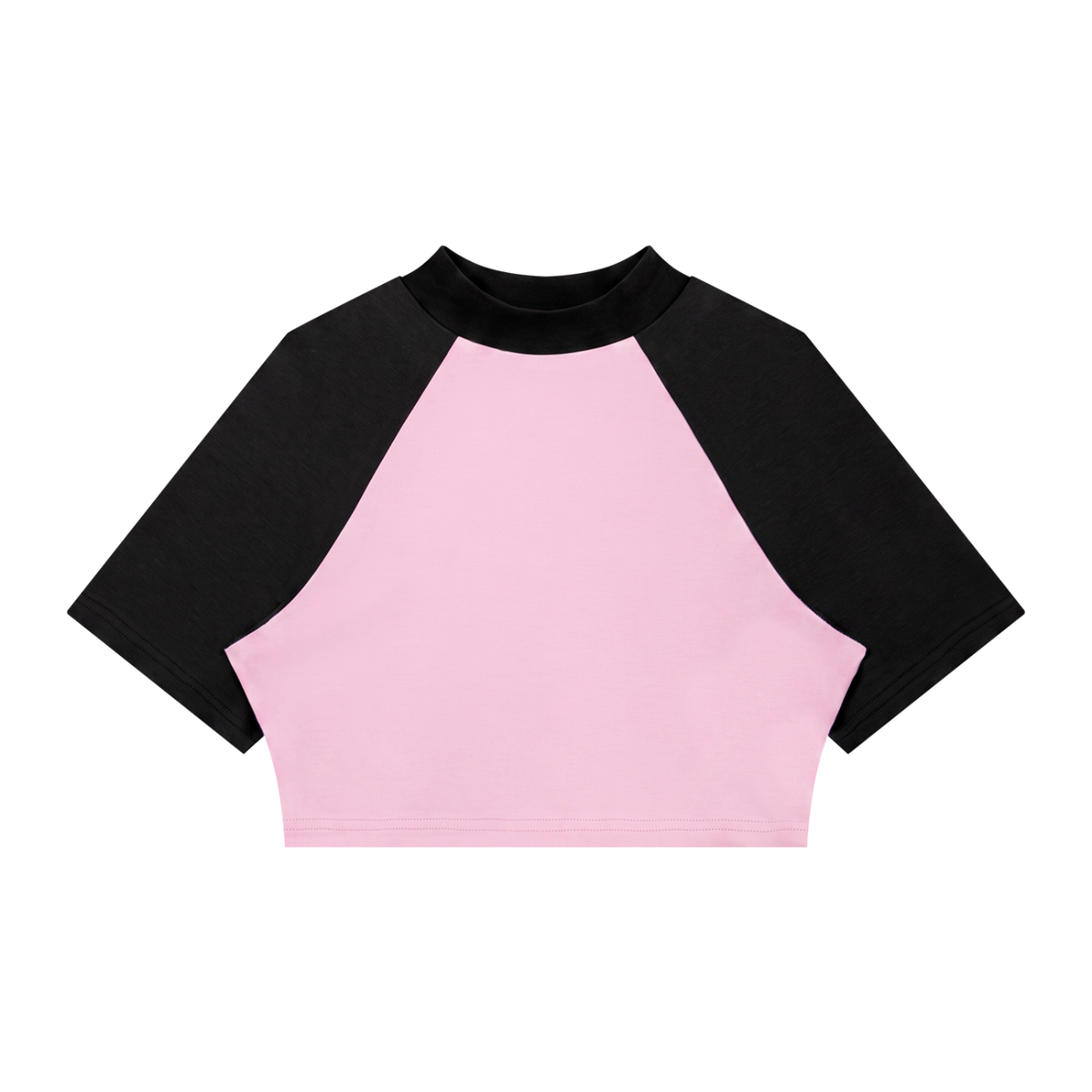 Loki & Ivy Women’s Color Block Raglan Crop T-Shirt