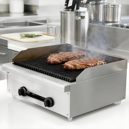 24 Inch Commercial Gas Lava Rock Charbroiler