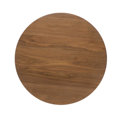 Mid-Century Modern Round Wooden Bar Table – 42" High Bar Table with Tapered Legs