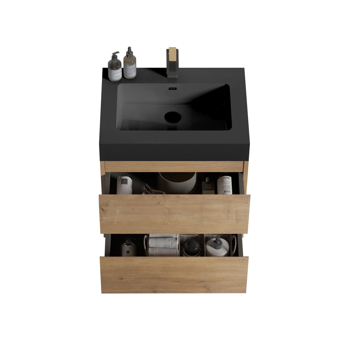 Alice Natural Oak Bathroom Vanity With Sink