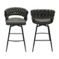 Bar Stool 360 Swivel With Back Footrest