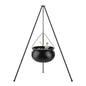 Halloween Witch Cauldron with 56.5" Tripod & Eyeball String Lights for Outdoor Decor