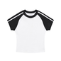 Contrast Stripes Bodycon Raglan  Sleeve T-Shirt