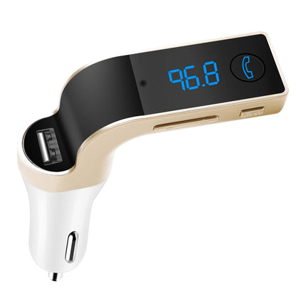 Car Wireless FM Transmitter USB Charger Hands-free Call MP3 Player TF Card Reading Aux-in LCD Display