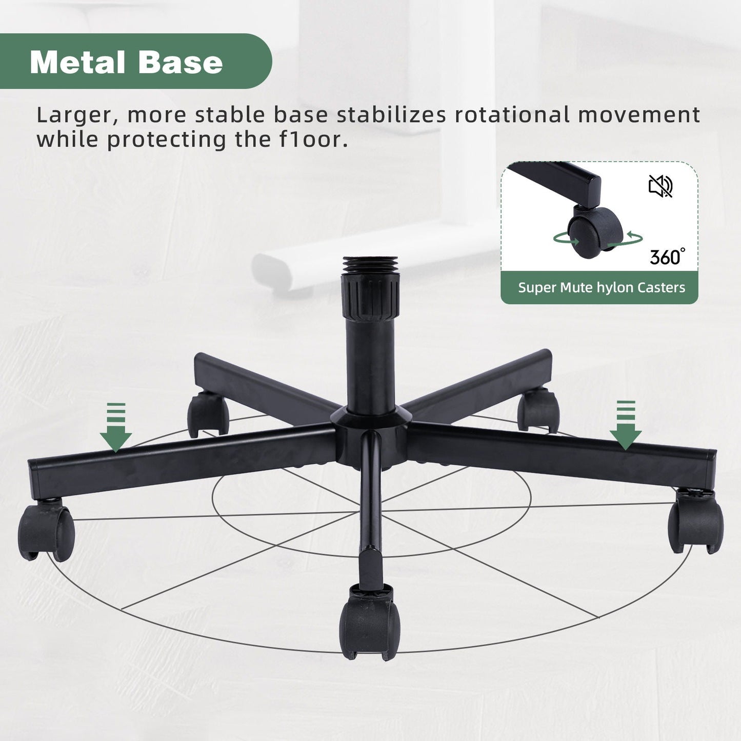 Criss Cross Office Chair With Adjustable Height, Ergonomic Design