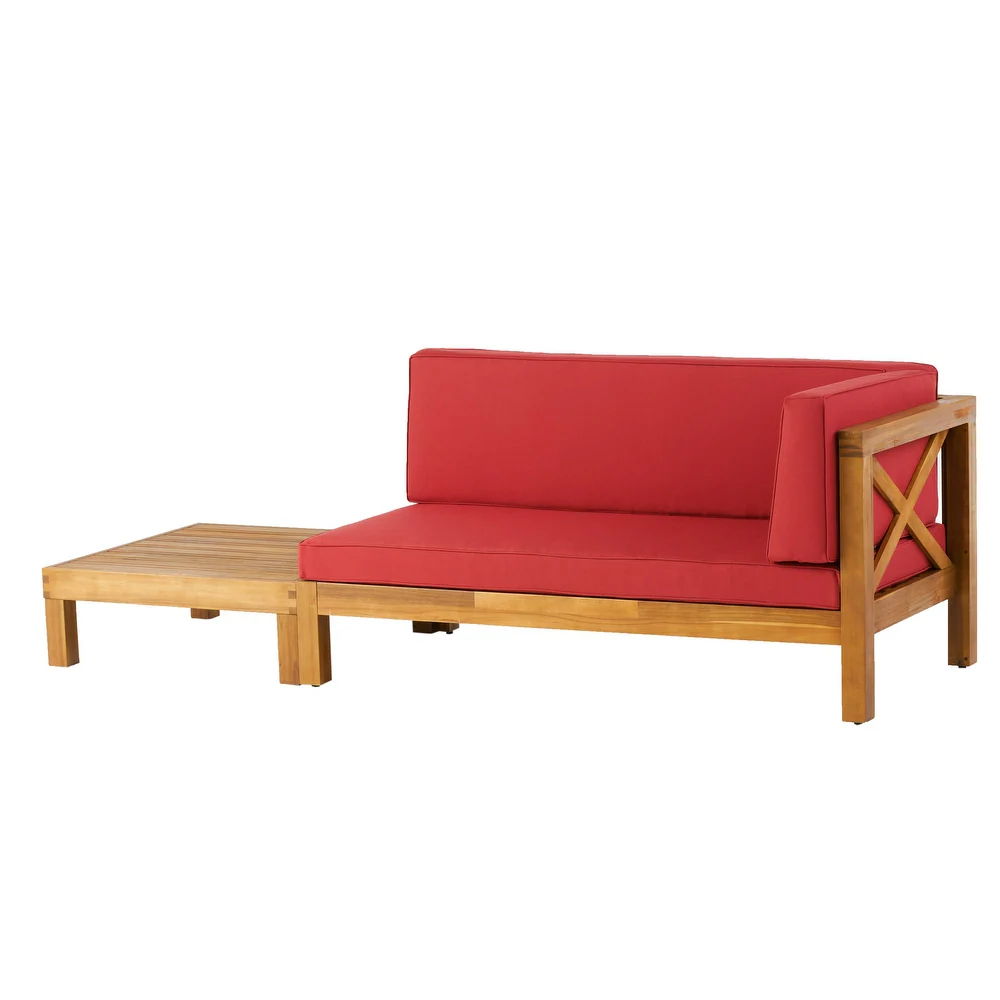 Brava X Back Corner Bench With Coffee Table