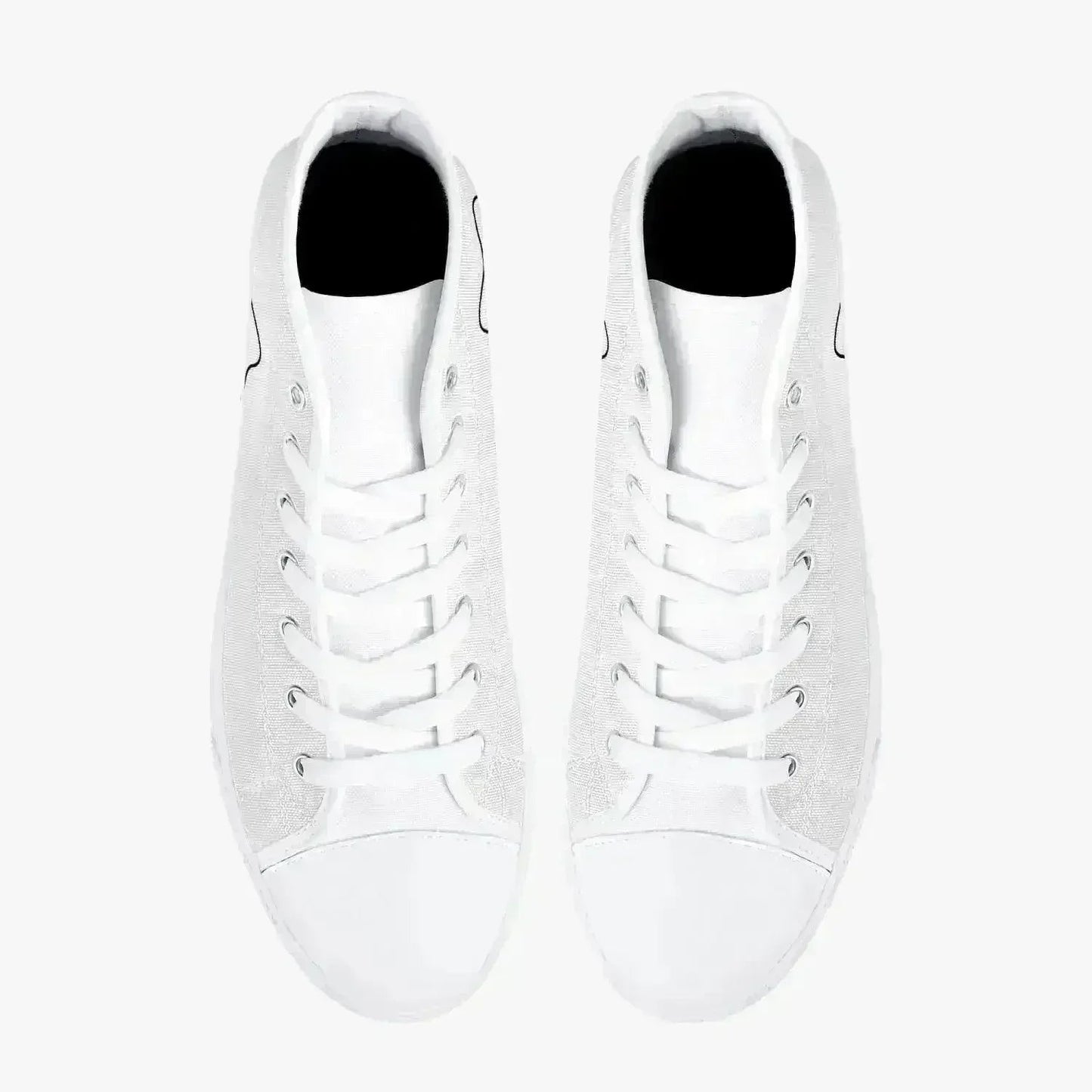 Jacki Easlick Lux Egg Classic High-Top Canvas Sneakers - White/Black
