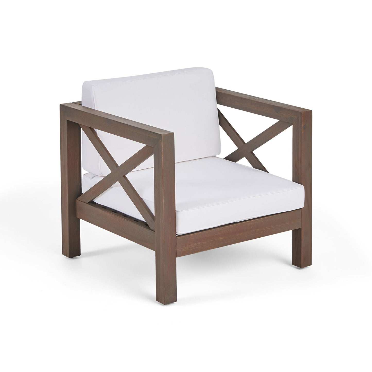 Brava Mid-Century Modern Club Chair with Water Resistant Cushions
