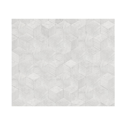 Hexagon Natural Stone Marble Tile, 3D Fluted (Set of 12)
