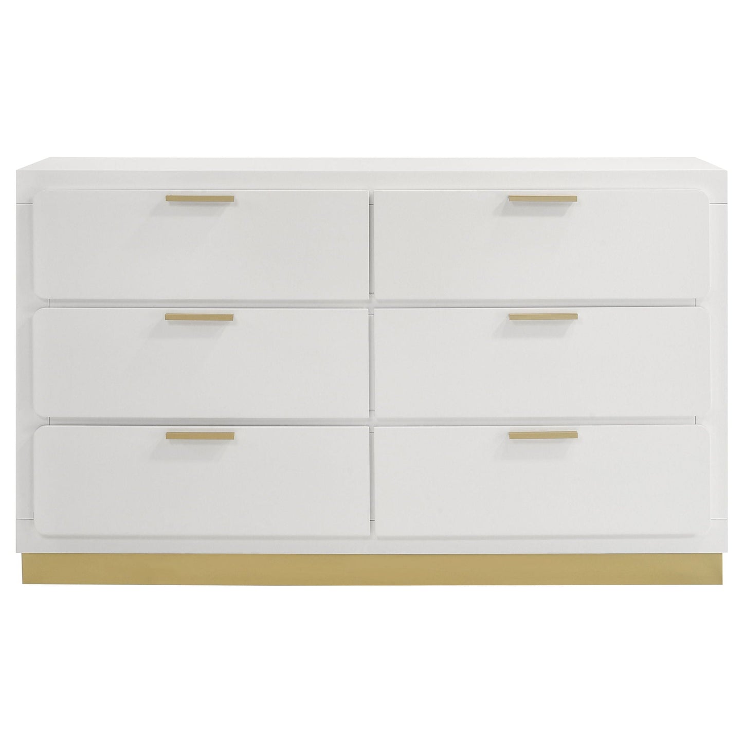 Caraway 6-drawer Dresser White