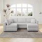 106.3" U-Shaped 4-Person Sofa with Ottoman