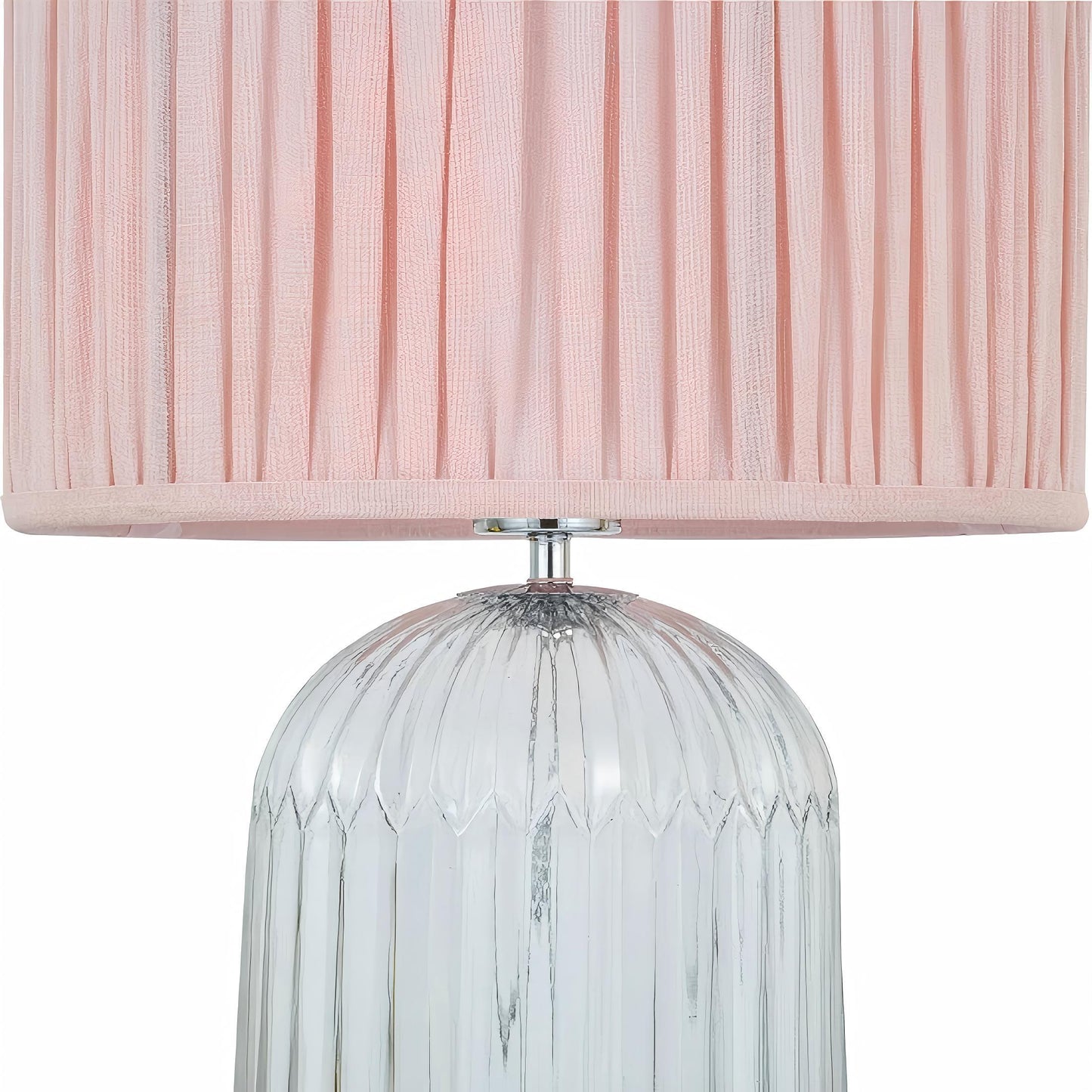 Nordic Home Romantic Solid Wood Table Lamp with LED Nebulis in Gold - Clear and Pink