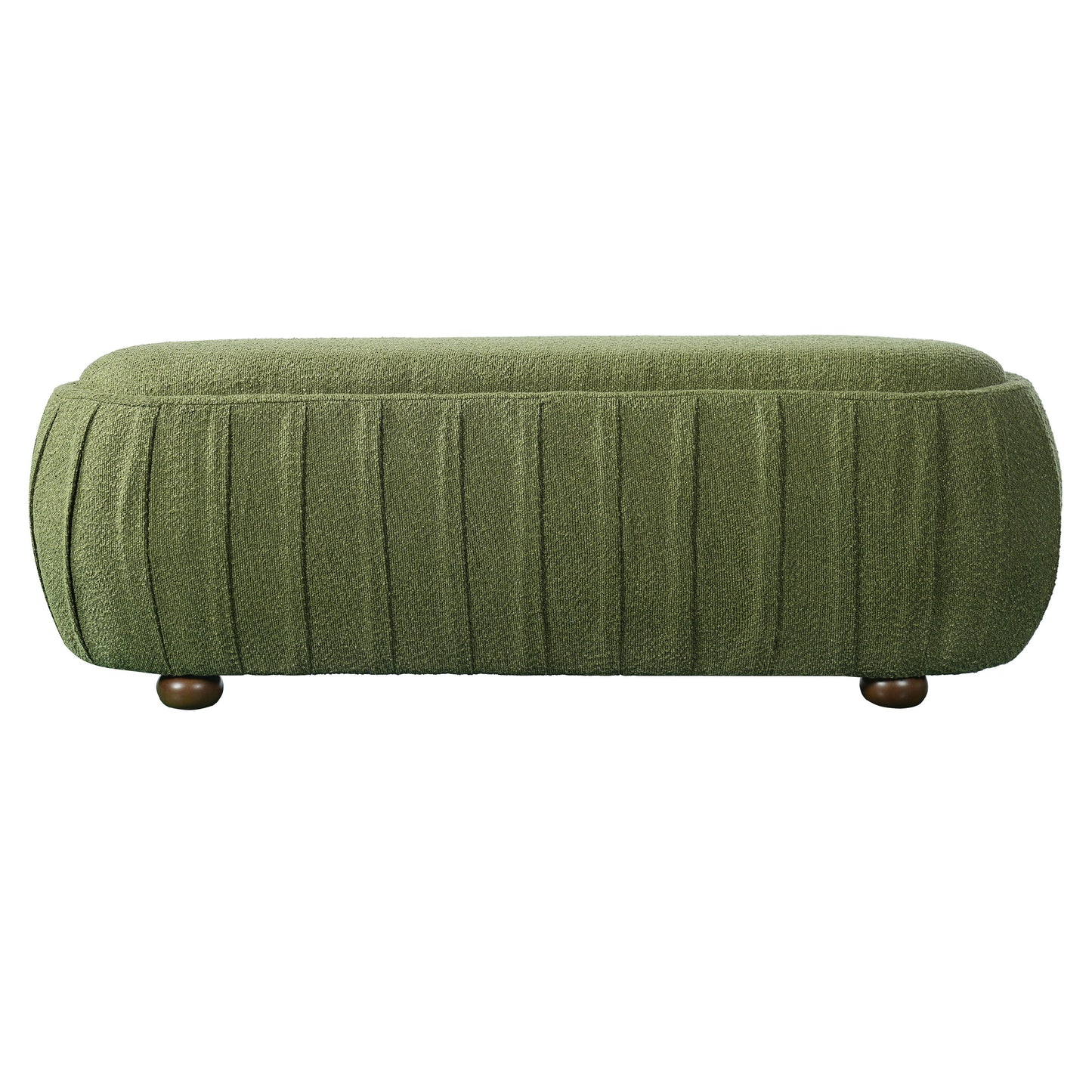 Upholstered Ottoman, Oval Shape