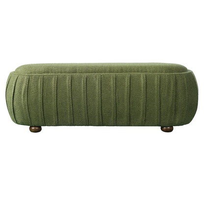 Upholstered Ottoman, Oval Shape