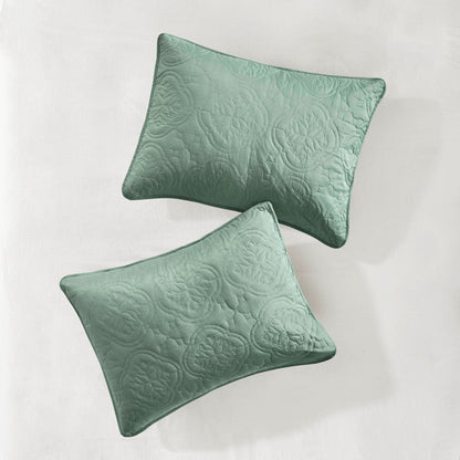 3 Piece Reversible Bedspread Set Seafoam King/Cal King