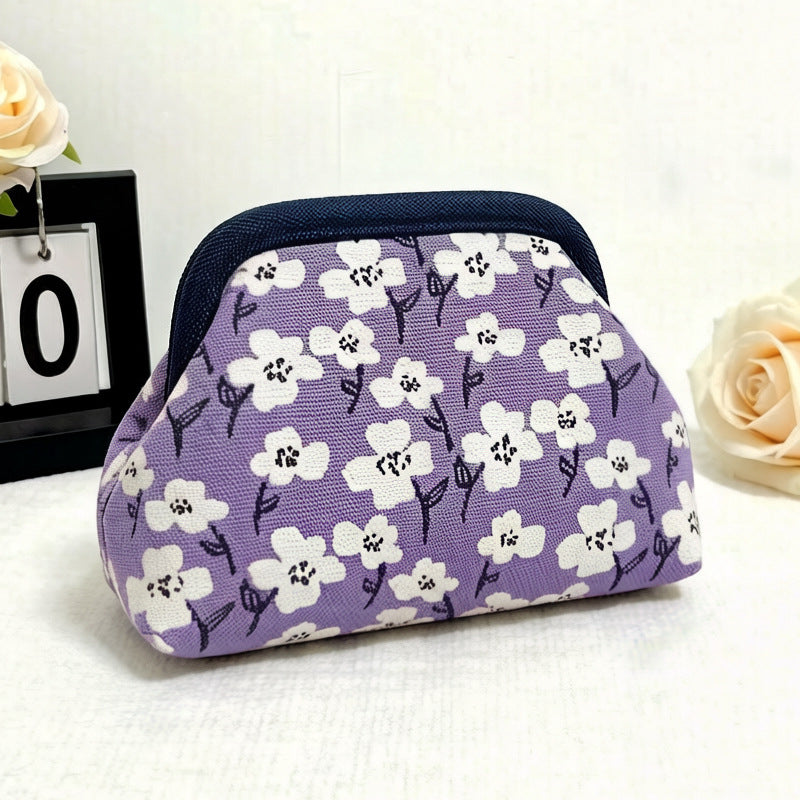 Womens Knitted Bag Striped Clutch